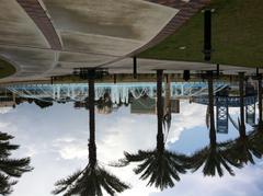 Friendship Park and Fountain with Main Street Bridge in Jacksonville