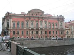 Beloselsky-Belozersky Palace in St. Petersburg viewed from Anichkov Bridge