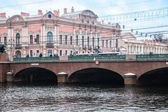 Fontanka River and Beloselsky-Belozersky Palace in Saint Petersburg, Russia