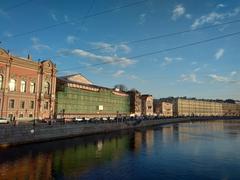 Anichkov Bridge over the Fontanka River in Saint Petersburg