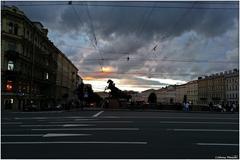 Panoramic view of Tsentralny District in St Petersburg, Russia