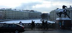 Anichkov Bridge in Saint Petersburg, Russia