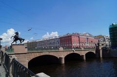 Anichkov Bridge in Saint Petersburg