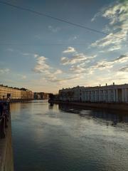 Anichkov Bridge over the Fontanka River in Saint Petersburg