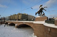 Anichkov Bridge in Saint Petersburg