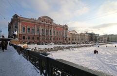 View of the Fontanka river embankment from Anichkov Bridge