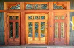 Entrance doors to the Gamble House