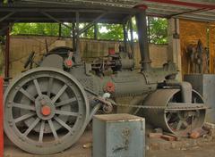 early 20th century steamroller by Aveling and Porter