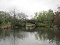 Central Park's Pond and Hallett Nature Sanctuary in Manhattan, New York