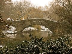 Gapstow Bridge over The Pond in Central Park, New York City