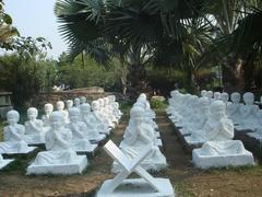 Kids at School sculpture in Garden of Five Senses, Delhi