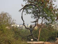 Sculpture at Garden of Five Senses in Saket, New Delhi