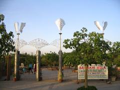 Entrance of The Garden of Five Senses in New Delhi