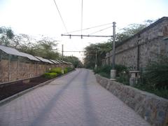 electric bus route at The Garden of Five Senses in New Delhi