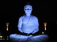 Buddha statue in Garden of Silence, Chandigarh