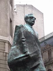 Monument to President Salvador Allende in Plaza de la Constitución, Santiago de Chile