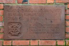 Plaque at the Little Insurgent Monument in Warsaw