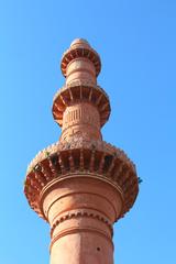 closeup of chand minar