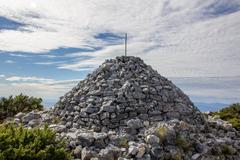 Table Mountain in Cape Town with clear blue sky