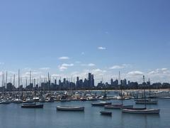 View from St Kilda Pier towards Melbourne CBD