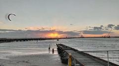 Sunset on St Kilda foreshore