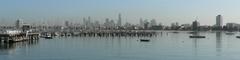 Melbourne skyline panorama from St Kilda Pier