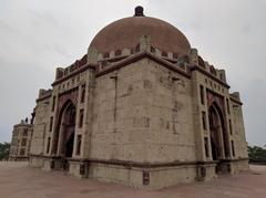 Isometric view of tomb during the day