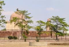 View of the Khwaja Khizr Tomb from an outside road