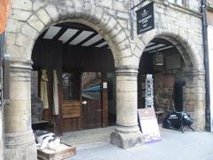 Entrance to Gladstone's Land on the Lawnmarket in Edinburgh