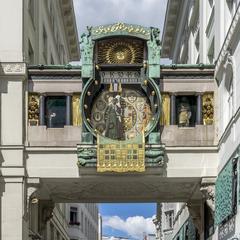 Ankeruhr clock in Hoher Markt, Vienna