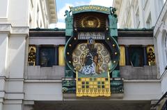 Panoramic view of Vienna with the Danube river