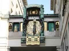 Clock at Hoher Markt in Vienna