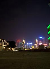 Golden Bauhinia Square at night