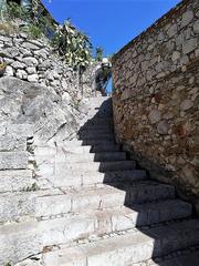 Entrance and staircase leading to Castello di Mola