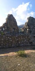 Section of Norman Saracen castle ruins at Castelmola