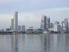 View north towards the Waterfront area from Bayfront station, Singapore, November 2016