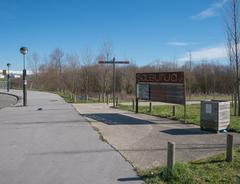 Entrance of the Salburua wetlands in Portal de Zurbano, Vitoria-Gasteiz