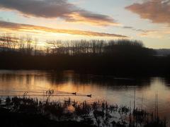 Dawn at Salburua wetland in Spain