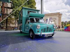 Austin Mini Wildgoose on Königsplatz in Munich during the European Championships Munich 2022