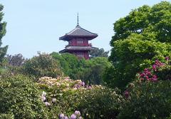 Japanese Tower at Museums of the Far East in Laeken, Brussels