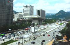 Gwanghwamun Gate in Seoul, South Korea