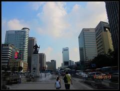 Seoul Metropole cityscape in August