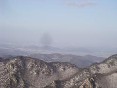 Scenic view of Kyeryongsan mountain in South Korea with lush greenery and mountain range