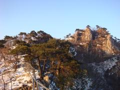 Kyeryongsan mountain landscape in South Korea