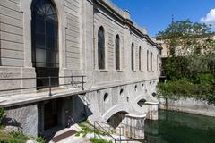 Centrale di Crespi d'Adda water discharge side