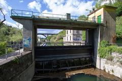 Centrale di Crespi d'Adda hydroelectric plant intake channel