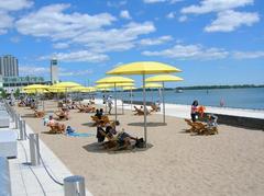 Urban beach at HTO Park on Toronto's waterfront