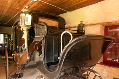 Ridgely carriage on display in the stables