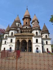 Hangseshwari Temple in Bansberia, Hooghly with lotus bud-shaped minars