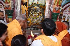 Vice President Shri Jagdeep Dhankhar at Shri Hanuman Garhi Mandir in Ayodhya